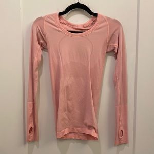 EUC Pink Lululemon Define Long Sleeve Top